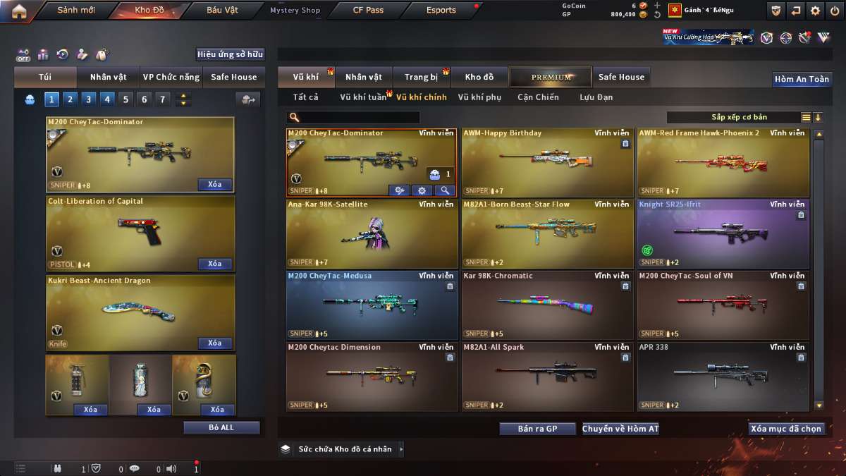 shop acc cf uy tin gia re
